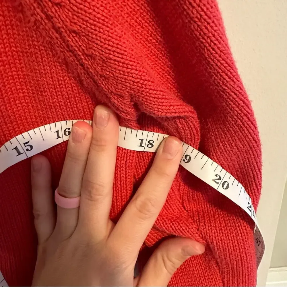 THE GREAT. Pink Tan Cotton Tiny Cardigan Sweater 1 Small - Picture 7 of 13